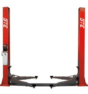 Двухстоечный подъемник 4т с нижней синхронизацией, 380В (ручной двойной спуск)