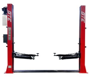 Двухстоечный подъемник 4т с нижней синхронизацией, 380В (электрический спуск)