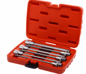Набор головок торцевых и насадок 1/2" 6-ти гр. T40-T70 удлиненные 6 пр.