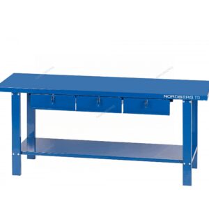 Верстак слесарный, 3 подвесных ящика