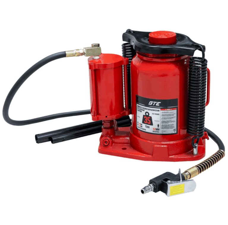 Домкрат бутылочный 35т 255-405мм пневмогидравлический