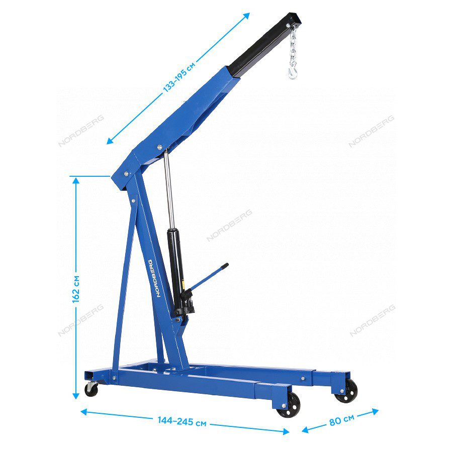 Кран Гидравлический Двухплунжерный, 3 Т, Усиленный Кран гидравлический двухплунжерный, 3 т, усиленный — изображение 2