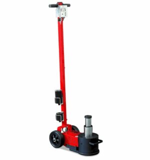 Пневмогидравлический двухступенчатый подкатной домкрат г/п 40/20 т.