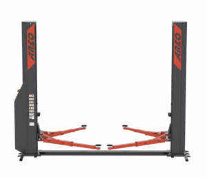 Подъёмник 2-х стоечный электрогидравлический г/п 4 т., на Н-образном основании