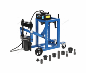 Выпрессовщик шкворней с тележкой, пневмопривод, 75 т