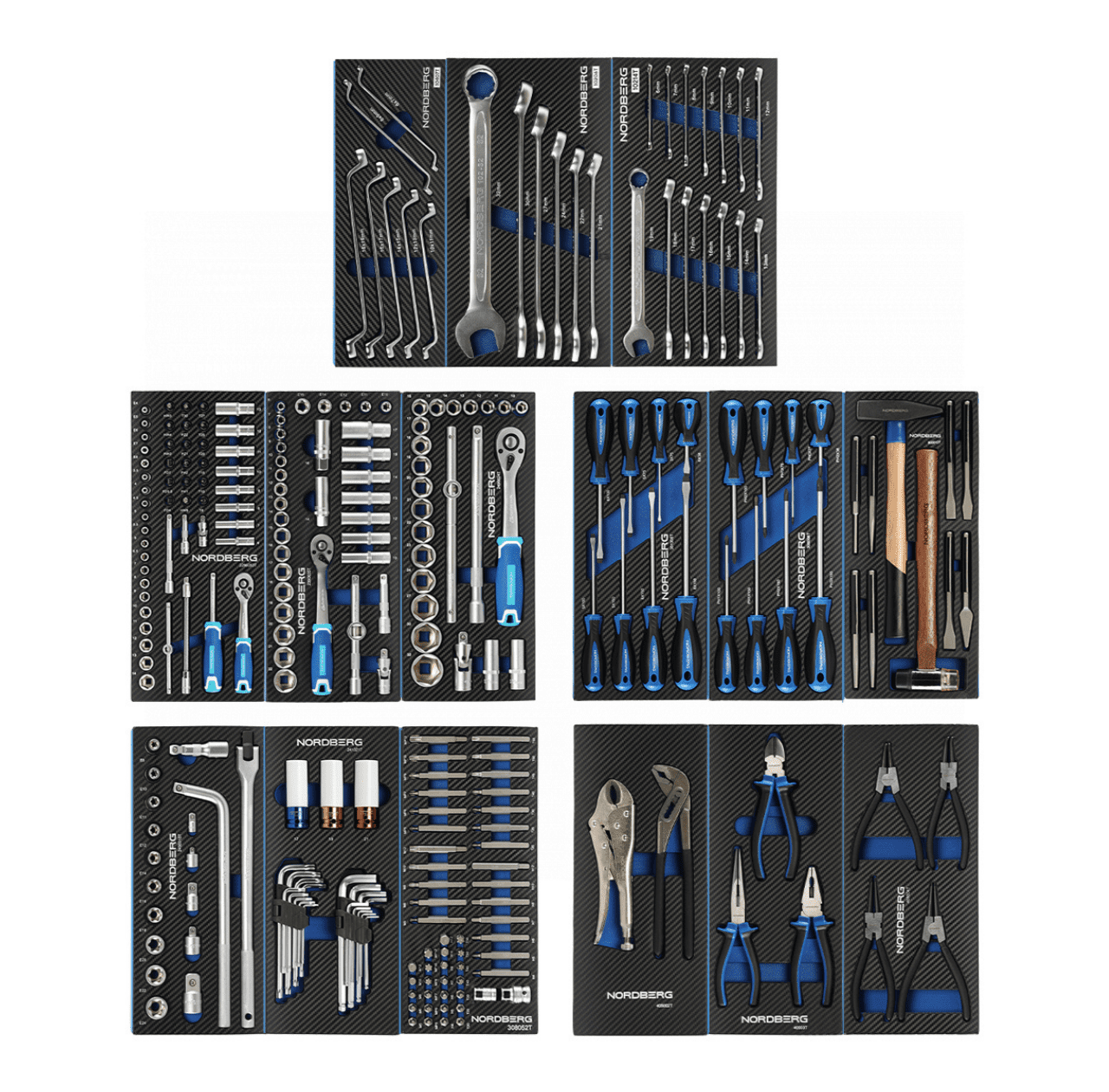 Набор инструментов 265 предметов для тележки